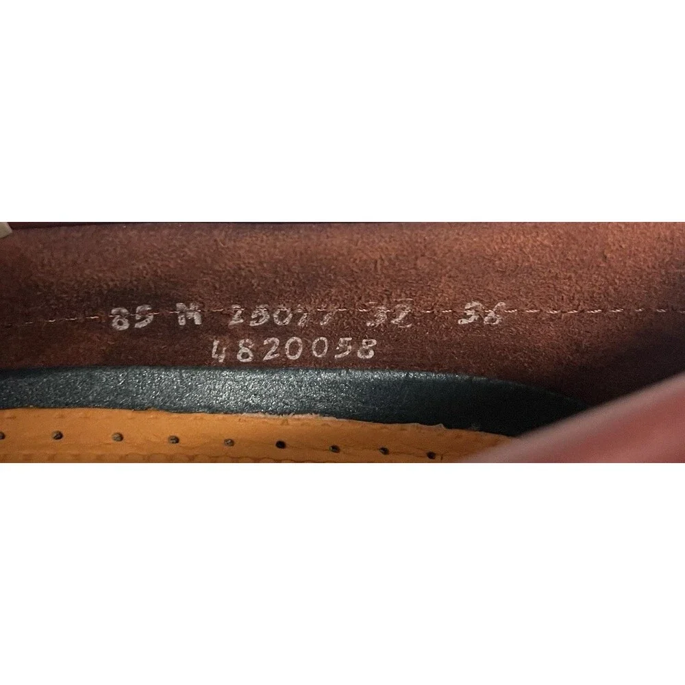 TIMBERLAND MENS CLASSIC 2 EYE ROOT BEER SHOE BROWN FULL GRAIN BOAT SHOE SZ 8.5 M
